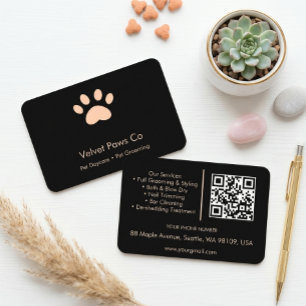 Pet Paws Grooming Customise Minimal Multi-Purpose Business Card