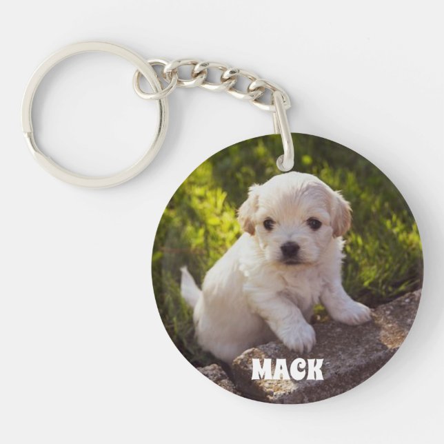Pet Photo Acrylic Keychain (Front)