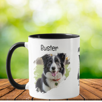 Pet Photo Border Collie Personalise Mug