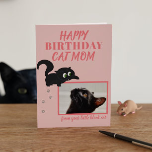Pet Photo Cat Mum Happy Birthday Card