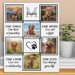 Pet Photo Collage Dog Lover Quote Unique Keepsake Plaque<br><div class="desc">Celebrate your best friend with a custom dog lover pet photo collage plaque . This unique pet dog photo keepsake plaque is the perfect gift for yourself, family or friends to honour your best dog or as a pet memorial. We hope your photo memorial plaque will bring you joy ,...</div>
