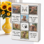 Pet Photo Collage Dog Lover Quote Unique Keepsake Wooden Box Sign<br><div class="desc">Celebrate your best friend with a custom dog lover pet photo collage wooden box sign . This unique pet dog photo keepsake plaque is the perfect gift for yourself, family or friends to honour your best dog or as a pet memorial. We hope your photo memorial wood plaque will bring...</div>