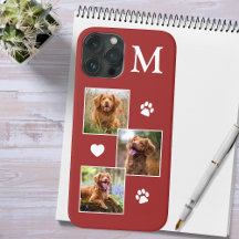 Pet Photo Collage Modern Orange Dog