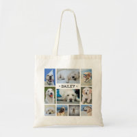 Pet Photo Collage Name Modern Cute Trendy Dog Cat