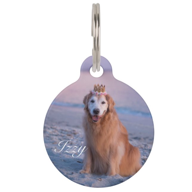 Pet Photo Custom Collar ID Tag (Front)