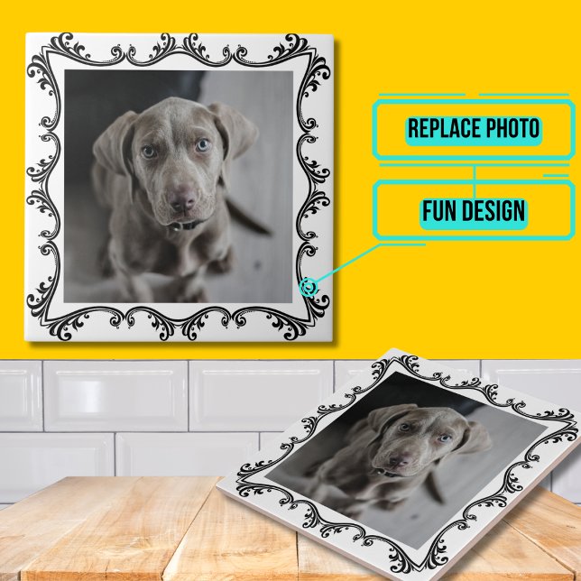 Pet Photo Decorative Tile (Please enjoy our design and see the others in the collection.)