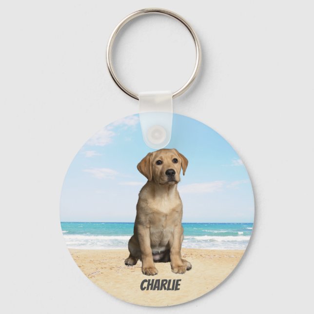 Pet Photo Dog Lover Keepsake Key Ring (Front)