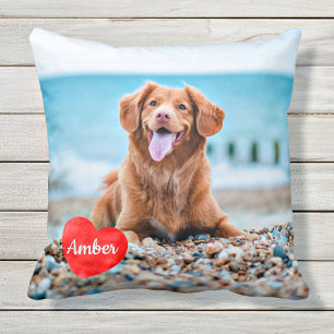 Pet Photo Memorial - Add Your Photo - Dog Photo Cushion