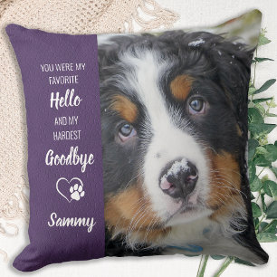 Pet Photo Memorial - Add Your Photo - Dog Photo Cushion