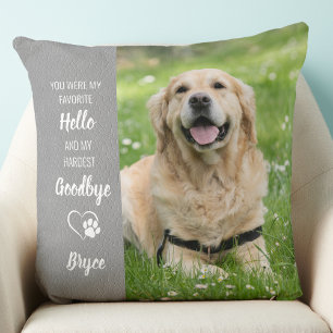 Pet Photo Memorial - Add Your Photo - Dog Photo Cushion