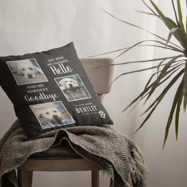 Pet Photo Memorial Dog Keepsake | Pet Loss Cushion (Creator Uploaded)