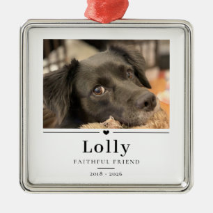 Pet Photo Memorial Elegant Ornament