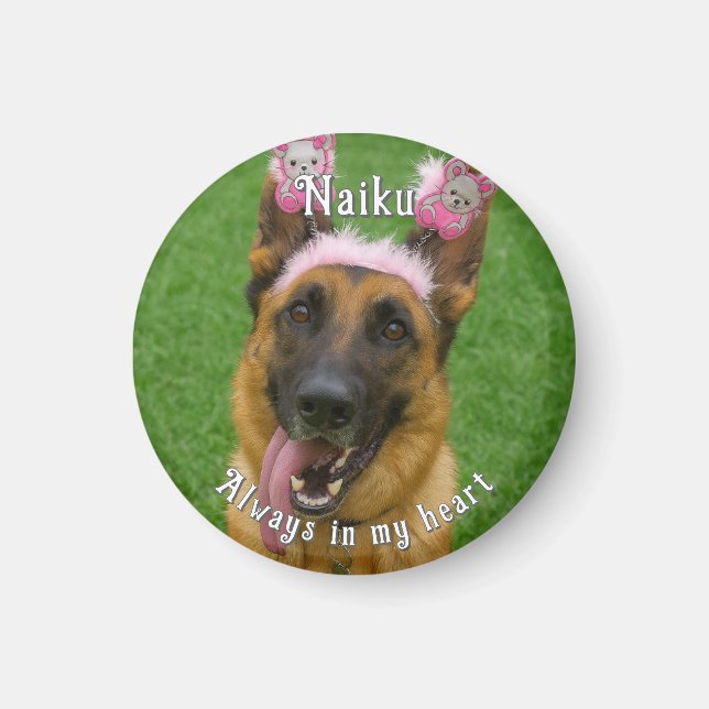 Pet Photo Memorial Magnet (Front)