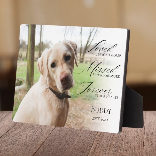 Pet Photo Memorial Table Top  Plaque (Creator Uploaded)