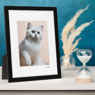 Pet Photo Modern Minimal Black & White Frame Pet
