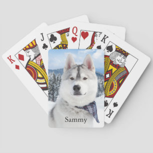 Pet Photo Name Playing Cards