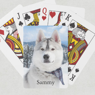 Pet Photo Name Playing Cards