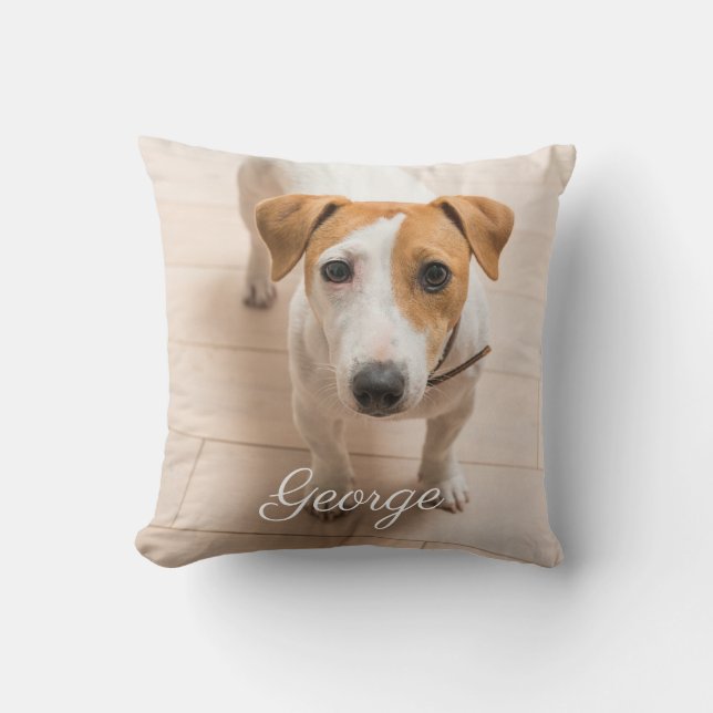 Pet Photo Personalised Throw Pillows (Front)