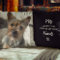 Pet Photo Pillow | Paw Print Tribute