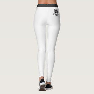 Pet Photo Text White Black Stripes Cat Mum Custom Leggings