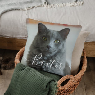 Pet Photo Throw Pillow