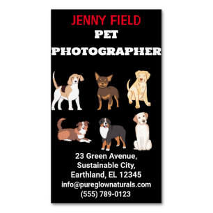 Pet Photographer Animal Folded Business Card