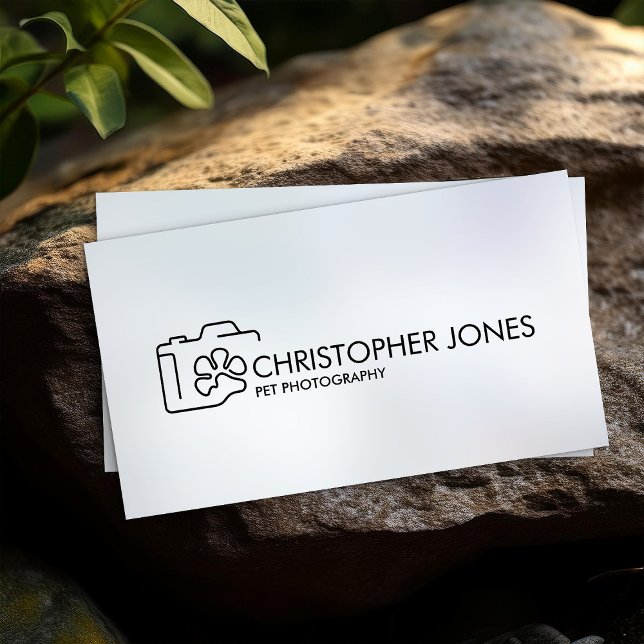 Pet Photographer - Animal Photography Business Card (Creator Uploaded)