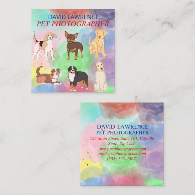 Pet Photographer- Pet Photography Business Card (Front/Back)