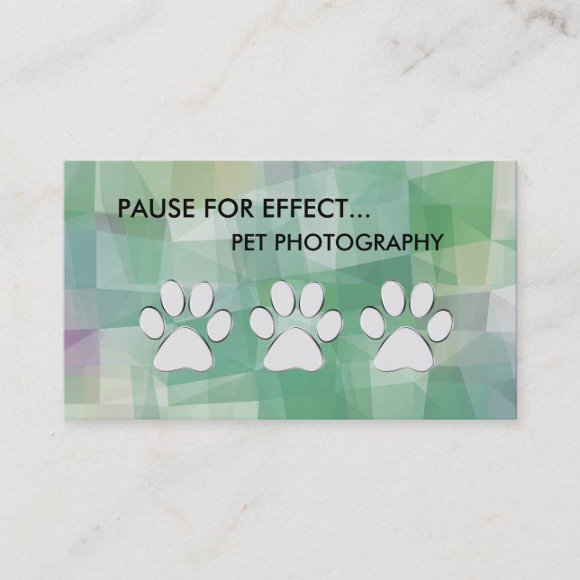 Pet Photography Business Cards (Front)