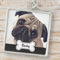 Pet Photos on Cute Dog Bone Add Name