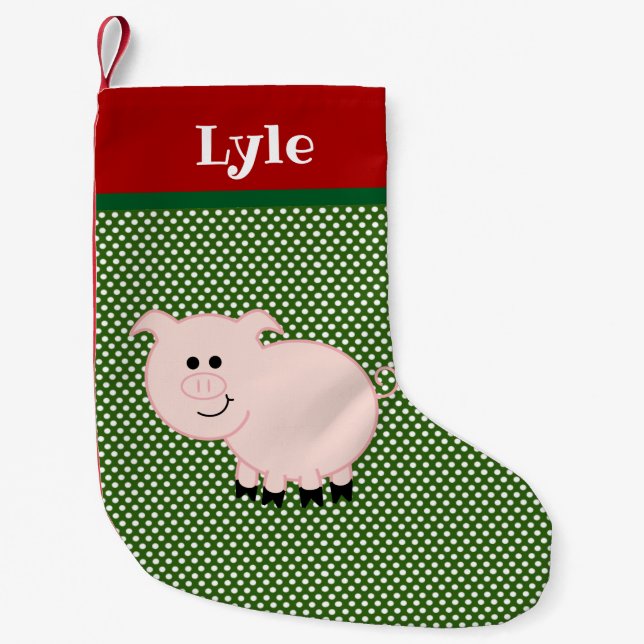 Pet Pig Personalised Stocking (Front)
