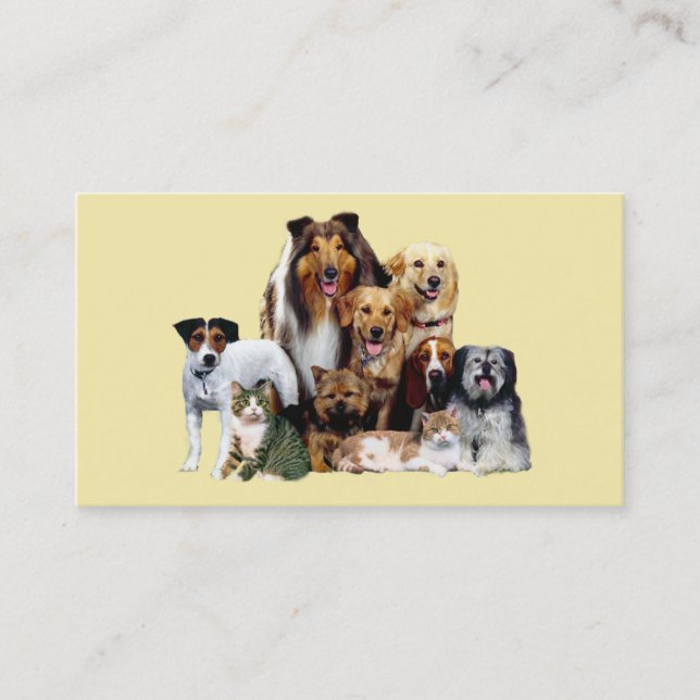 Pet Products & Services Business Card (Front)