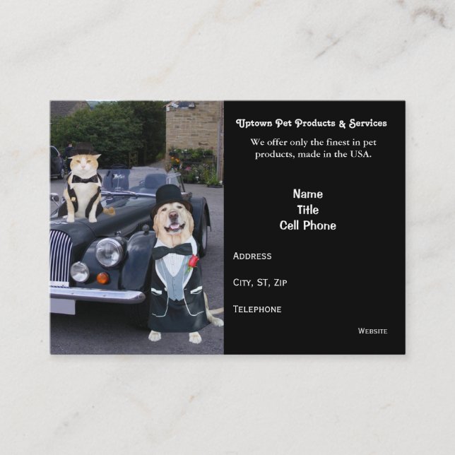 Pet Products & Services Business Card (Front)