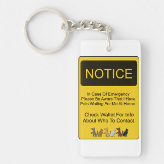 Pet Protection Key Ring