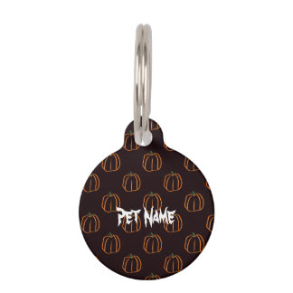 Pet pumpkin tag