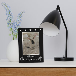 Pet Rabbit Loss   Bunny Prints Photo Memorial Plaque