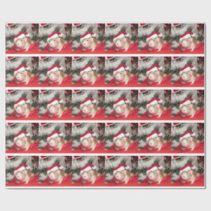 Pet rat Santa Birch Holiday Wrapping Paper