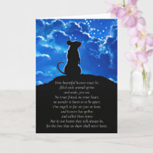 Pet Rat Sympathy with Spiritual Poem 