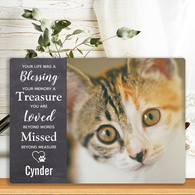 Pet Remembrance Cat Memorial Plaque (Creator Uploaded)