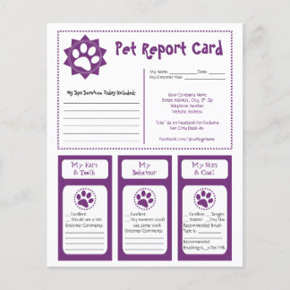 Pet Report Cards