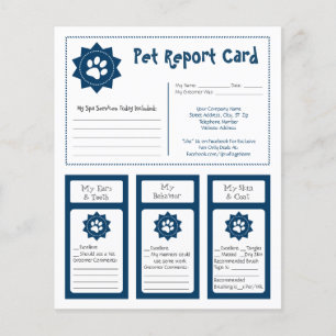 Pet Report Cards - Blue