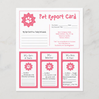 Pet Report Cards - Pink