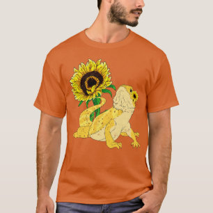 Pet Reptile Keeper Sunflower Animal Bearded Dragon T-Shirt