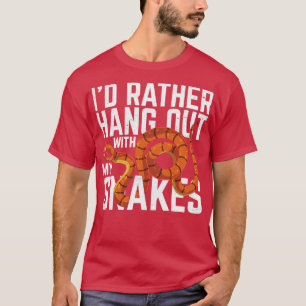 Pet Reptile Lover Funny Snake Lover Animal Snake T-Shirt