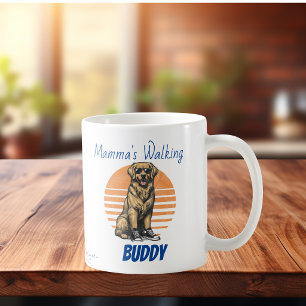 Pet Retriever Mama's Walking Buddy Personalise Coffee Mug