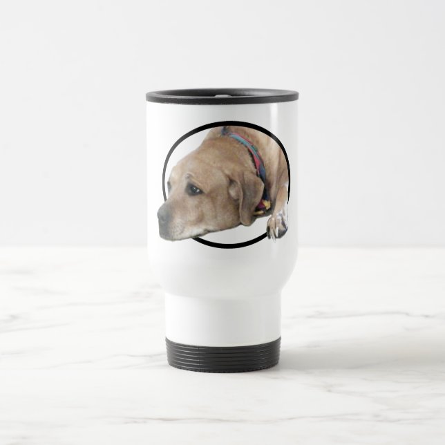 Pet Rhodesian Ridgeback Dog Picture Travel Mug (Center)