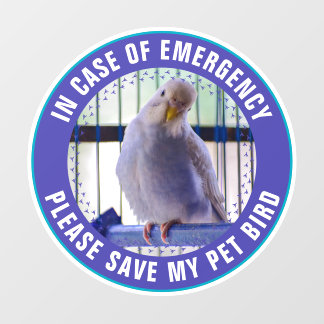 Pet Safety Alert Custom Bird Photo First Responder
