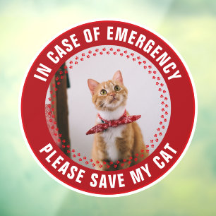 Pet Safety Alert Custom Cat Photo First Responder