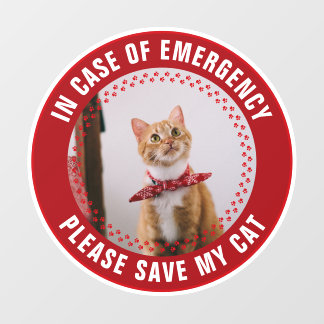 Pet Safety Alert Custom Cat Photo First Responder