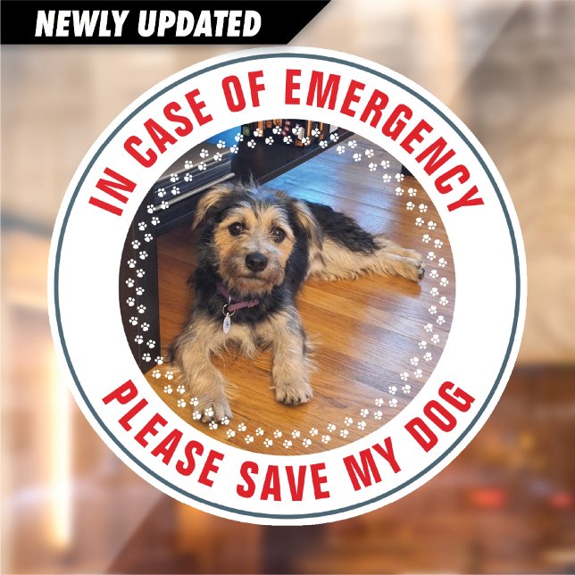 Pet Safety Alert Custom Dog Photo First Responder (Creator Uploaded)
